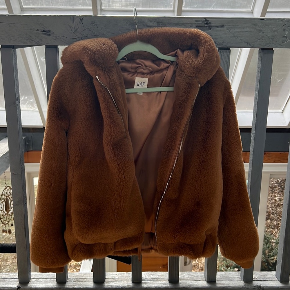 Sexy + Soft for night out on the town. Beautiful tan color. GAP